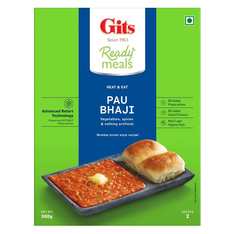 Gits Ready to Eat Pav Bhaji, 900g (Pack of 3 X 300g Each) - Image 3