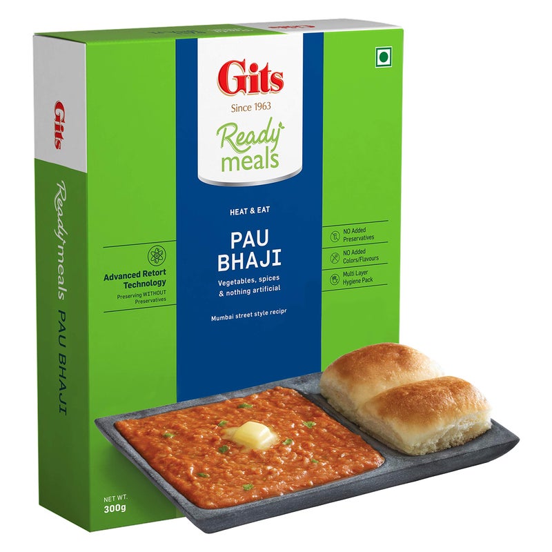 Gits Ready to Eat Pav Bhaji, 900g (Pack of 3 X 300g Each) - Image 2