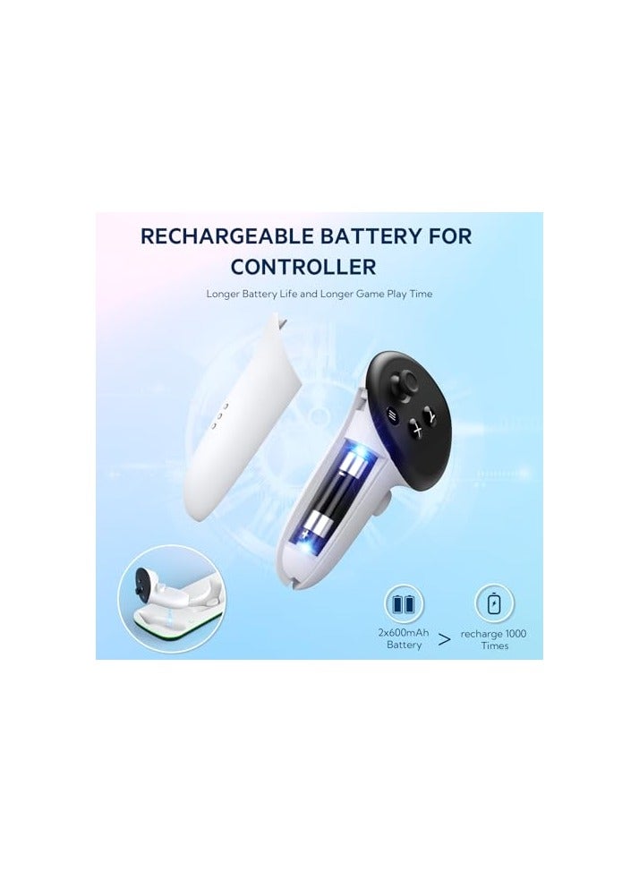 erorex for Quest 3 VR Charging Dock, Charging Station for Quest 3 VR Headset and Touch Controller - Image 2