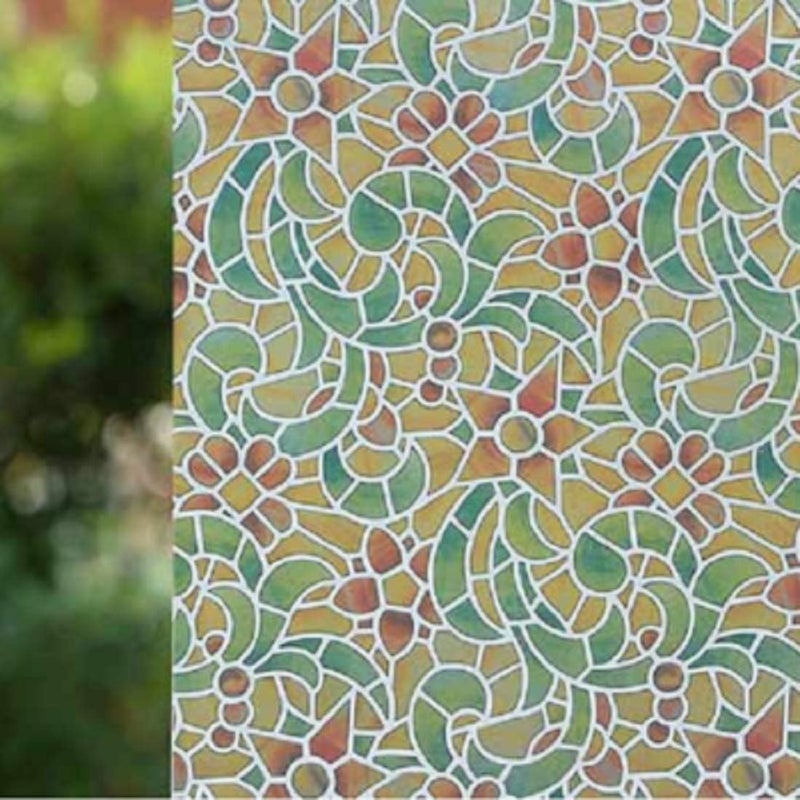 SMART WINDOW Fluted Glass Film Window StickerGlass Stickers for Door Glass Design 1000 CM X 45 CM