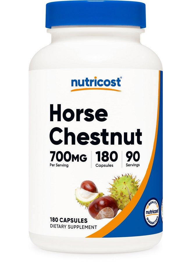Nutricost Horse Chestnut Extract Capsules 700 MG Per Serving, 180 Capsules, 90 Servings - Non-GMO, Vegan - Image 1