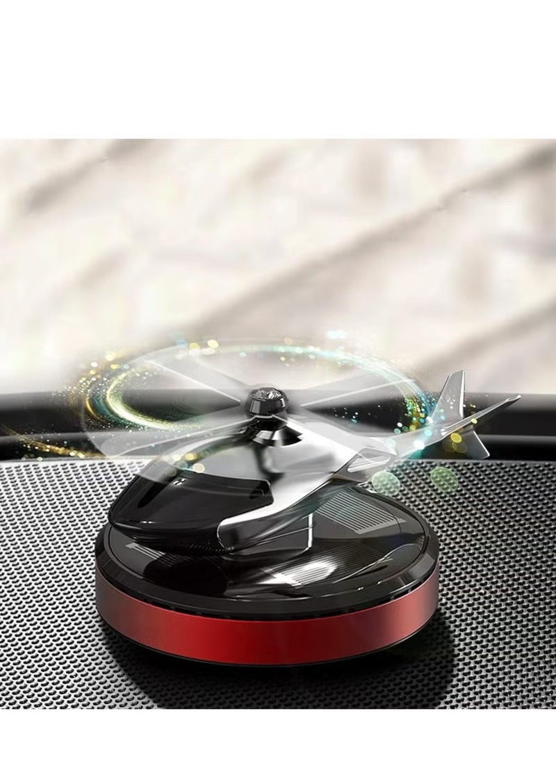 Helicopter Car Air Freshener – Rotating Solar-Powered Airplane Perfume with Osmanthus & Vanilla Fragrance | Eco-Friendly, Stylish Interior Freshener for Cars, Home, and Office - Image 2