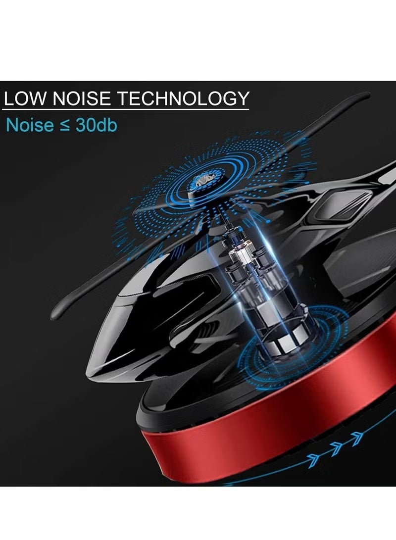 Helicopter Car Air Freshener – Rotating Solar-Powered Airplane Perfume with Osmanthus & Vanilla Fragrance | Eco-Friendly, Stylish Interior Freshener for Cars, Home, and Office - Image 3
