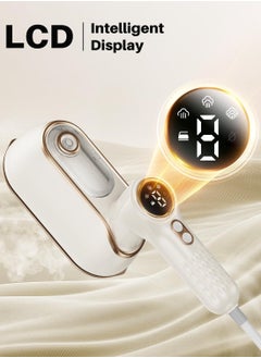 EVEREEN Travel Steamer Iron For Clothes 1200W Portable Handheld Steamer Iron 4 Mode With LCD Display 10s Fast Heating 180° Swivel Handle Powerful Wrinkle Remover Garment Steamer For Home Dorm Travel  - Image 2