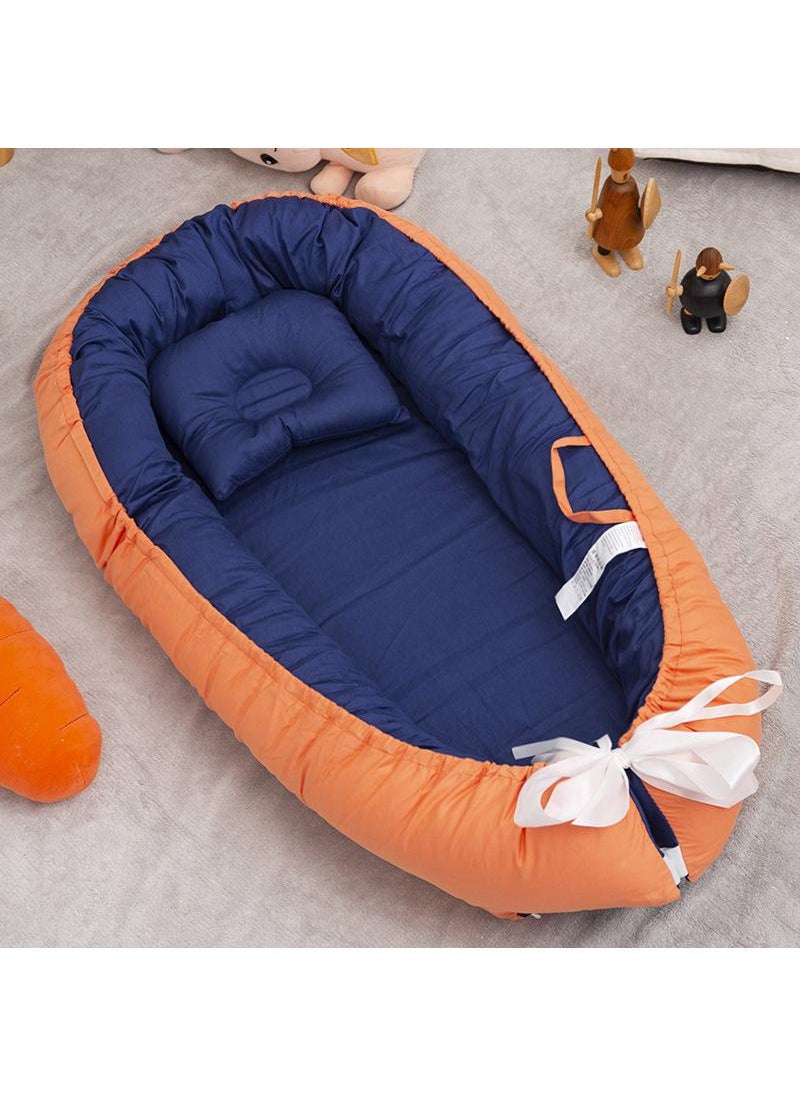 Y&D Portable Foldable Detachable Washable And Anti Pressure Baby Lounger Bionic Detachable Baby Pillow Travel Baby Crib  - Image 1