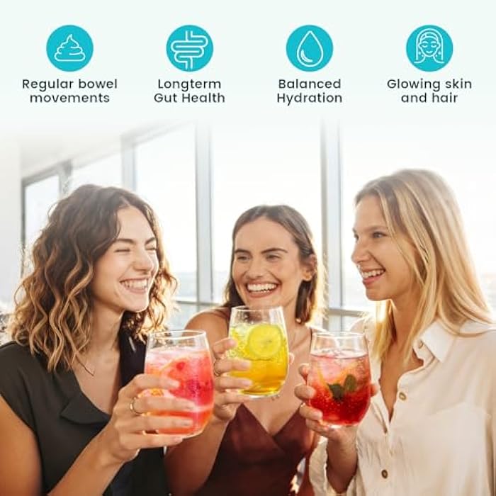 Venture Pal Fiber Supplement for Digestive & Immune Health – Infused with Acacia Fiber, Collagen, Probiotics & Electrolytes – Strawberry Lemonade - Image 5