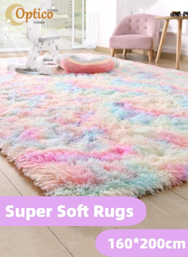 Optico Area Rugs Soft Fluffy Carpets For Living room Floor Rug Modern Area Rug For Bedroom Anti-Slip Rug For Kids Room Indoor Home Decorative Carpet - Image 1