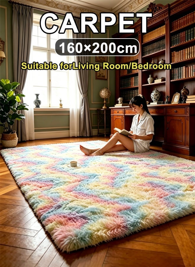 Optico Area Rugs Soft Fluffy Carpets For Living room Floor Rug Modern Area Rug For Bedroom Anti-Slip Rug For Kids Room Indoor Home Decorative Carpet - Image 1