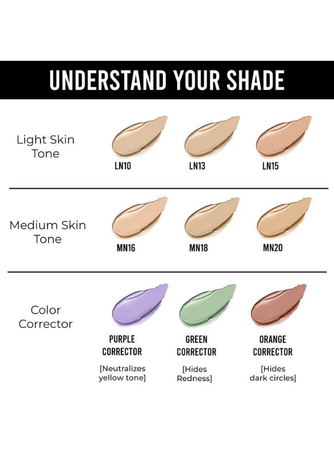 Insight Cosmetics No Smudge Concealer |HD Look |Waterproof |Minimize Fine Lines |Medium Coverage |Long Lasting |Youthful Look |Photo Ready, 5gm (CR121-LN10)| medium full - Image 3