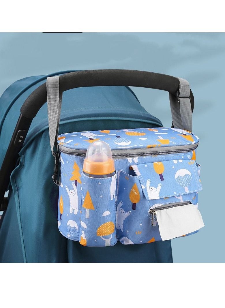 M MIAOYAN - M MIAOYAN Baby Stroller Hanging Bag Multifunctional Outgoing Mommy Bag Waterproof Mother and Baby Storage Bag - Image 1