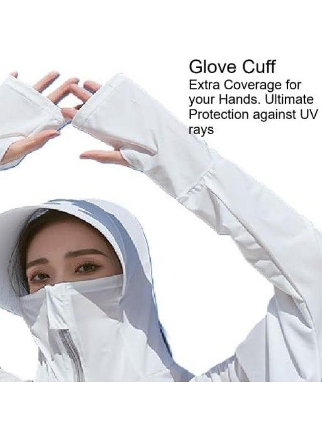 Alexvyan Womens Sun Protection Jacket Uv Jacket-white - Image 3