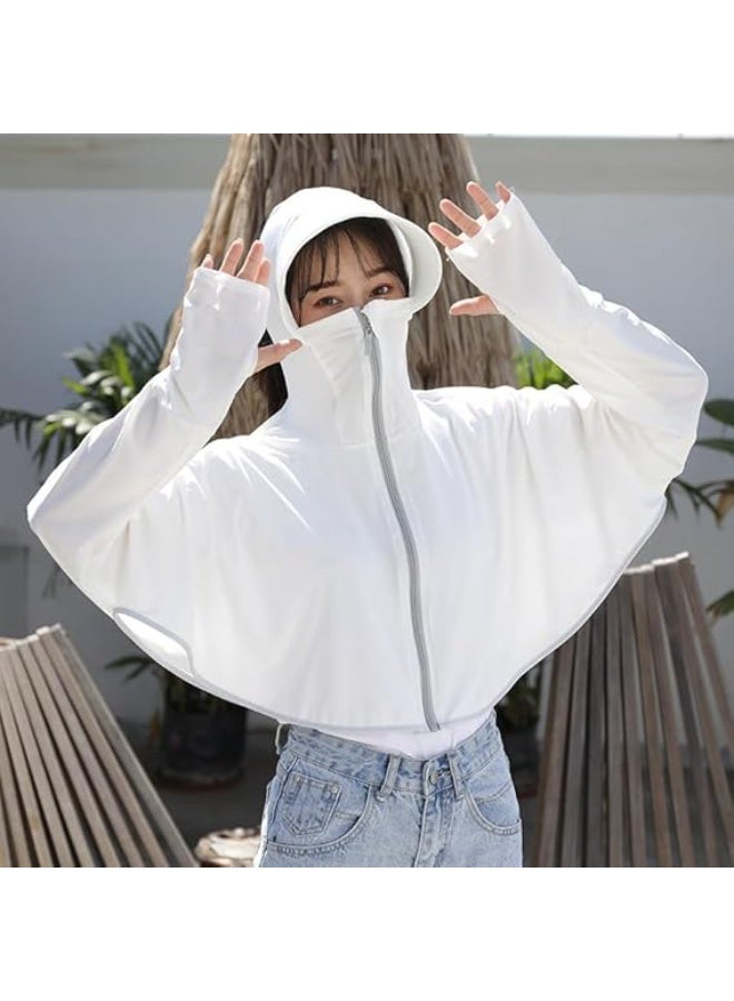 Alexvyan Womens Sun Protection Jacket Uv Jacket-white - Image 2