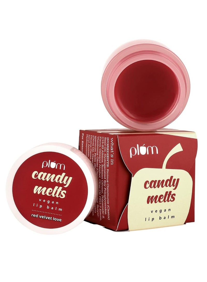Plum Candy Melts Vegan Lip Balm | Red Velvet Love - Image 1
