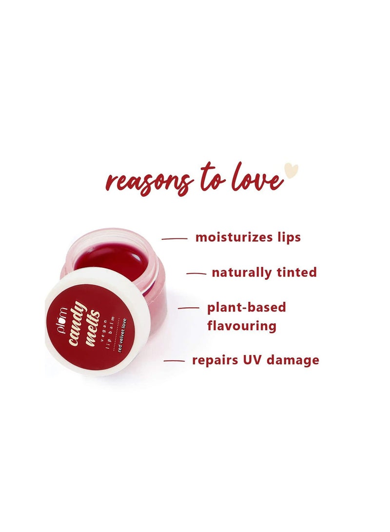 Plum Candy Melts Vegan Lip Balm | Red Velvet Love - Image 2