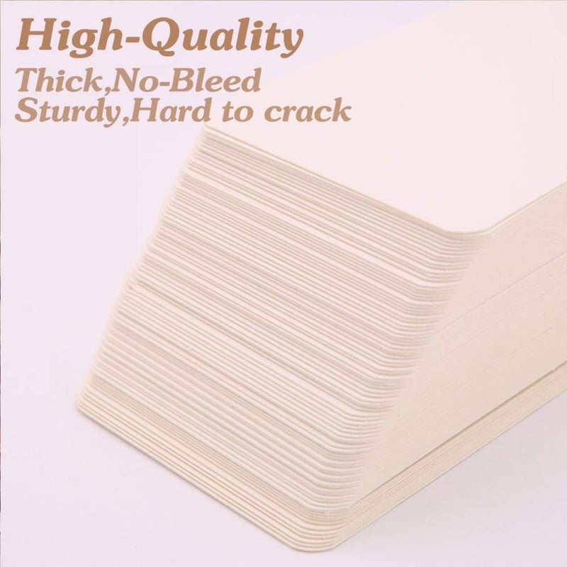 Primbeeks 228pcs Premium Blank White Business Cards, 3.5" x 2.2" Small Note Kraft Paper, Double-Sided, Multi-Use - Image 3