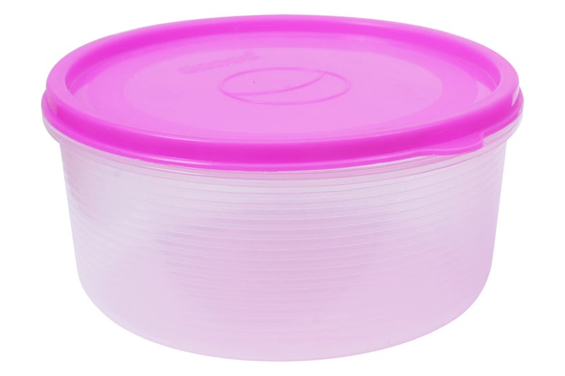 GALOOF 5 Pcs Microwave Safe Air Tight Kitchen Container Set For Re-Heating And Refridgerator (3000 ml, 2000 ml, 1000 ml, 600 ml, 400 ml) (PINK) - Image 4