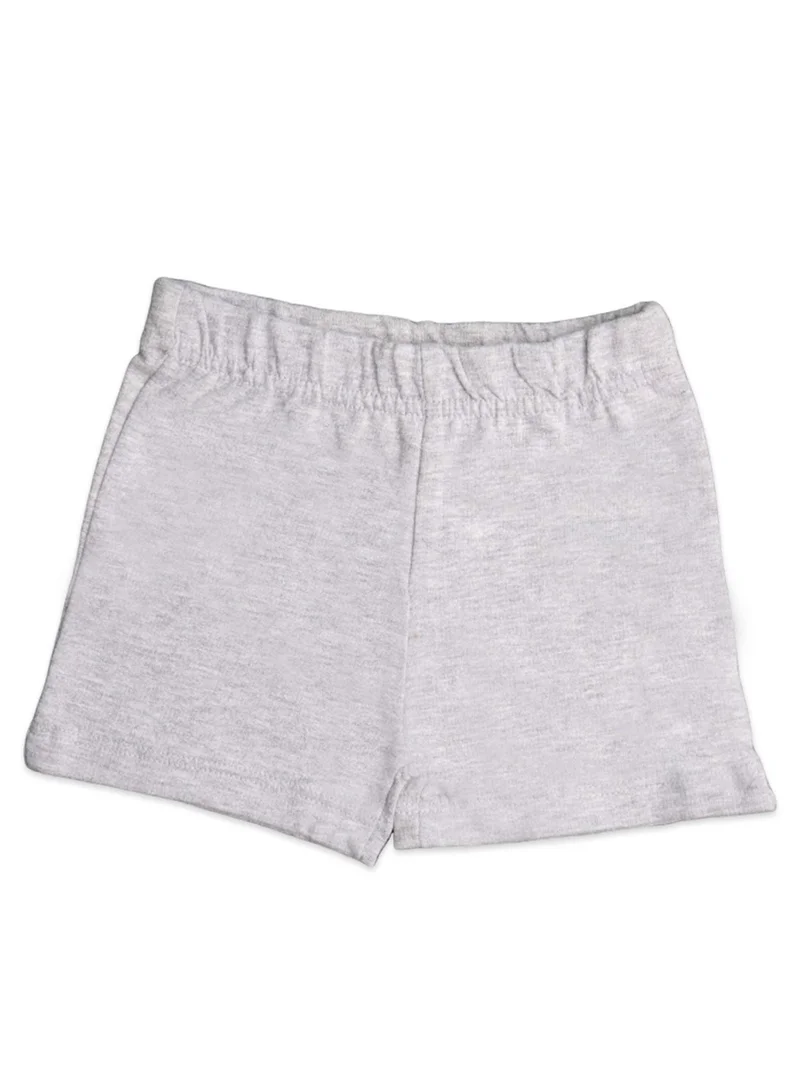 Luay BROWN,BLUE,GRAY 100%  Cotton Ultra soft fabric Baby Toddler Boys & Girls Shorts Cotton Linen Summer Loose Shorts Combo Pack Elastic Waist Solid Jogger Short Pants  | Best Price UAE