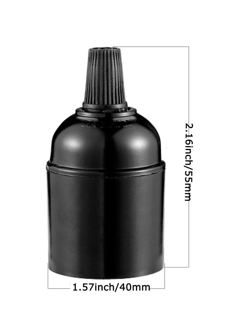 NIBEMINENT - 9Pcs E27 E26 Light Socket, Lamp Holder Replacement Bulb Retro Pendant Holder, Medium Screw-in Socket for - Image 1