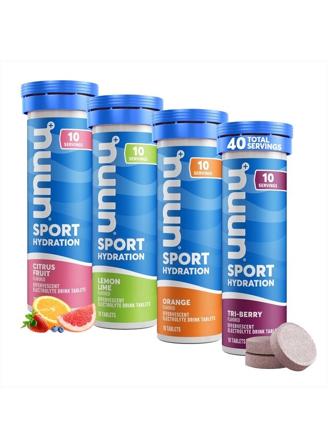 Nuun - Sport Hydration Multi-Pack Mixed Flavors, 4 Count (4x10 Tablets) - Image 1
