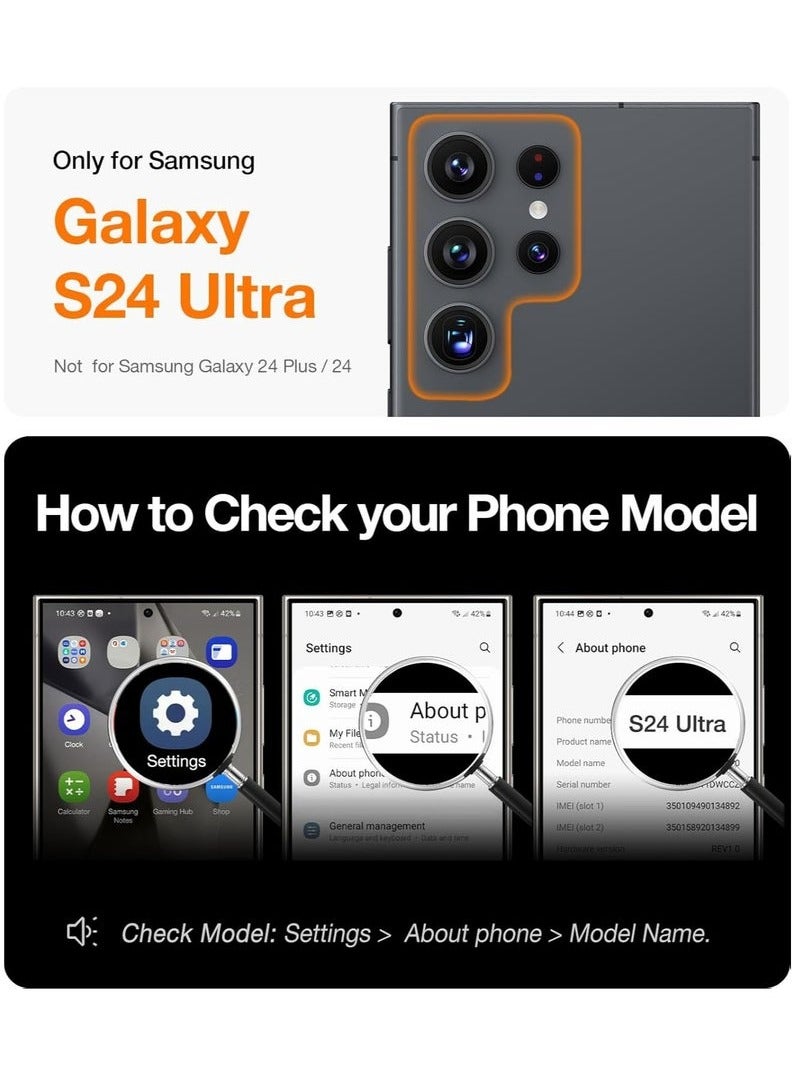 TIGER Samsung Galaxy S24 Ultra Clear Case Cover | Supports Wireless Charging | Shockproof & Anti-Scratch Protective Case | Ultra-Clear & Slim Design | Durable Full-Body Protection | Lightweight & Sleek | Transparent Protective Case for Samsung Galaxy S24 Ultra (6.8-inch) - Image 5