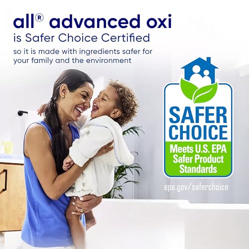 all Liquid Laundry Detergent, Free Clear for Sensitive Skin with OXI, Unscented and Hypoallergenic, 2X Concentrated, 90 Loads - Image 5