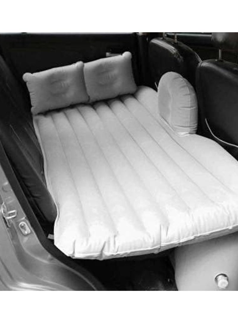 JAJEEK - "NEW Inflatable Travel Car Bed Air Sofa – Gray with Two Inflatable Pillows for Ultimate Back Seat Comfort" - Image 1