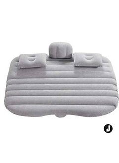"NEW Inflatable Travel Car Bed Air Sofa – Gray with Two Inflatable Pillows for Ultimate Back Seat Comfort"