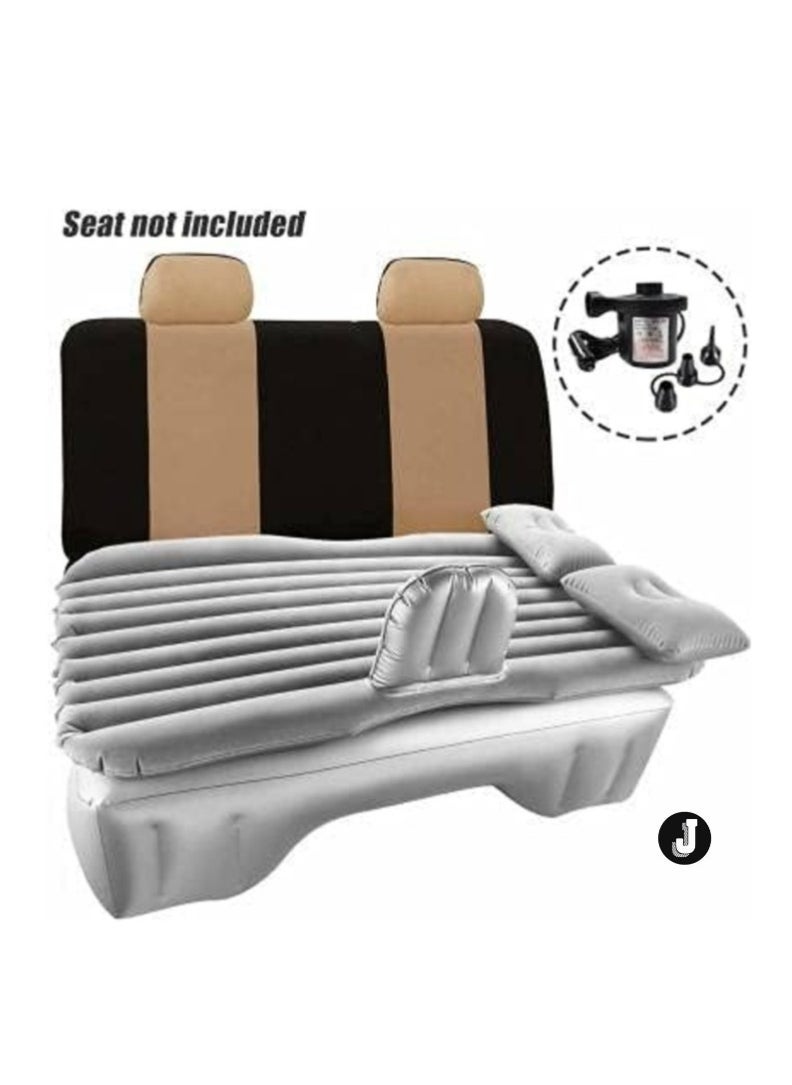 JAJEEK - "NEW Inflatable Travel Car Bed Air Sofa – Gray with Two Inflatable Pillows for Ultimate Back Seat Comfort" - Image 1