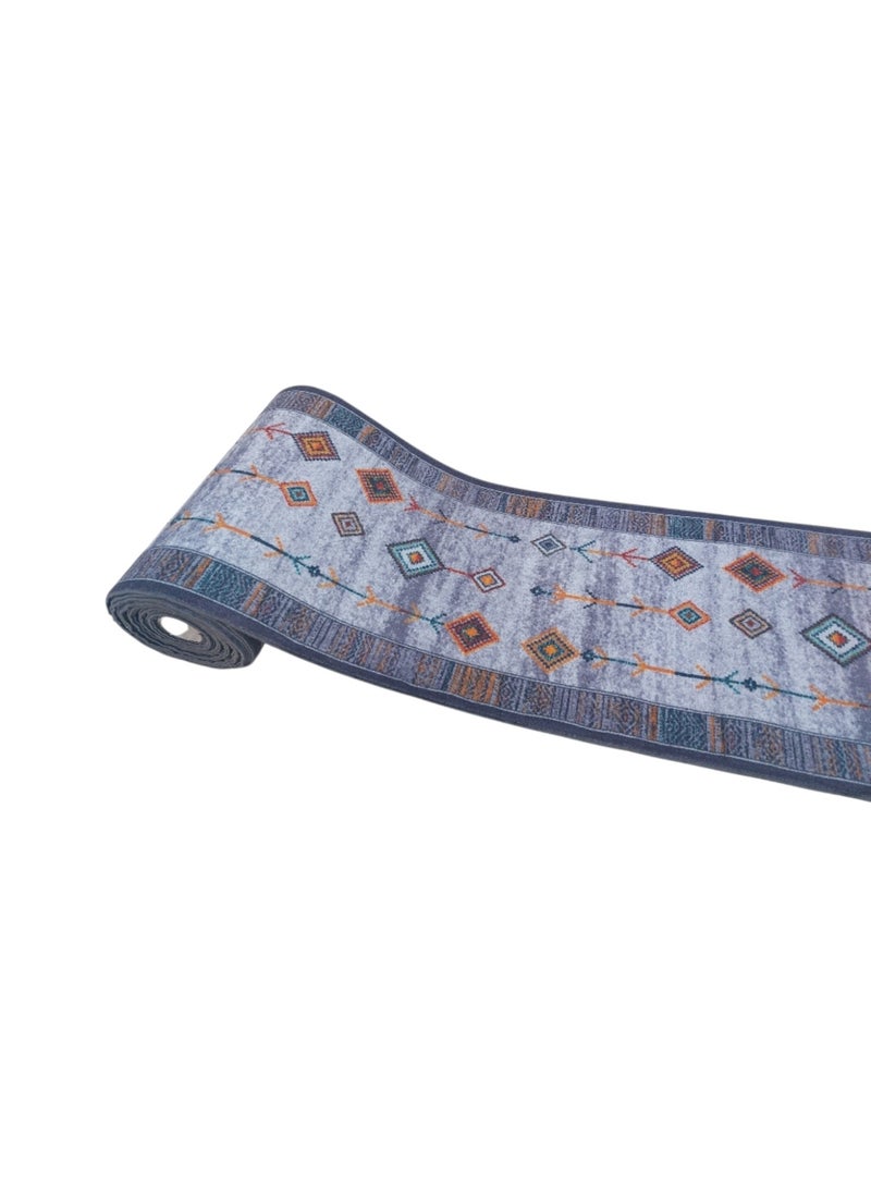 Mac Carpet Lightweight corridors machine woven rug, Width 80cm Nubian style - Gray color - Image 1