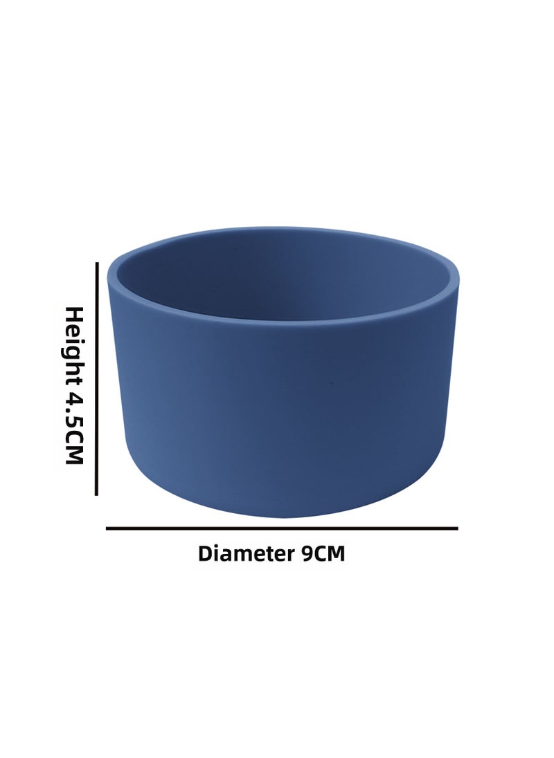 Silicone Sleeve Anti-Slip Heat-Resistant for Hydro FlaskDark Blue (9cm) Dark Blue (9cm) 