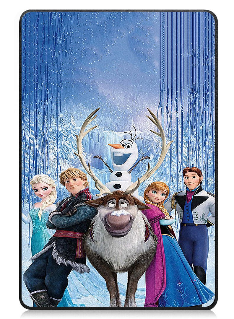 Theodor Protective Flip Case For Samsung Galaxy Tab S9 FE Plus With Trifold Stand Auto Wake Sleep Shockproof Cover Anna Elsa Ice - Image 1