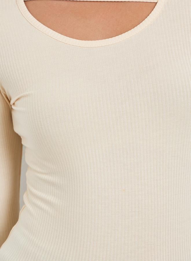 ستايلي بلوزة بأكمام طويلة بقصة غير متماثلة - Image 4