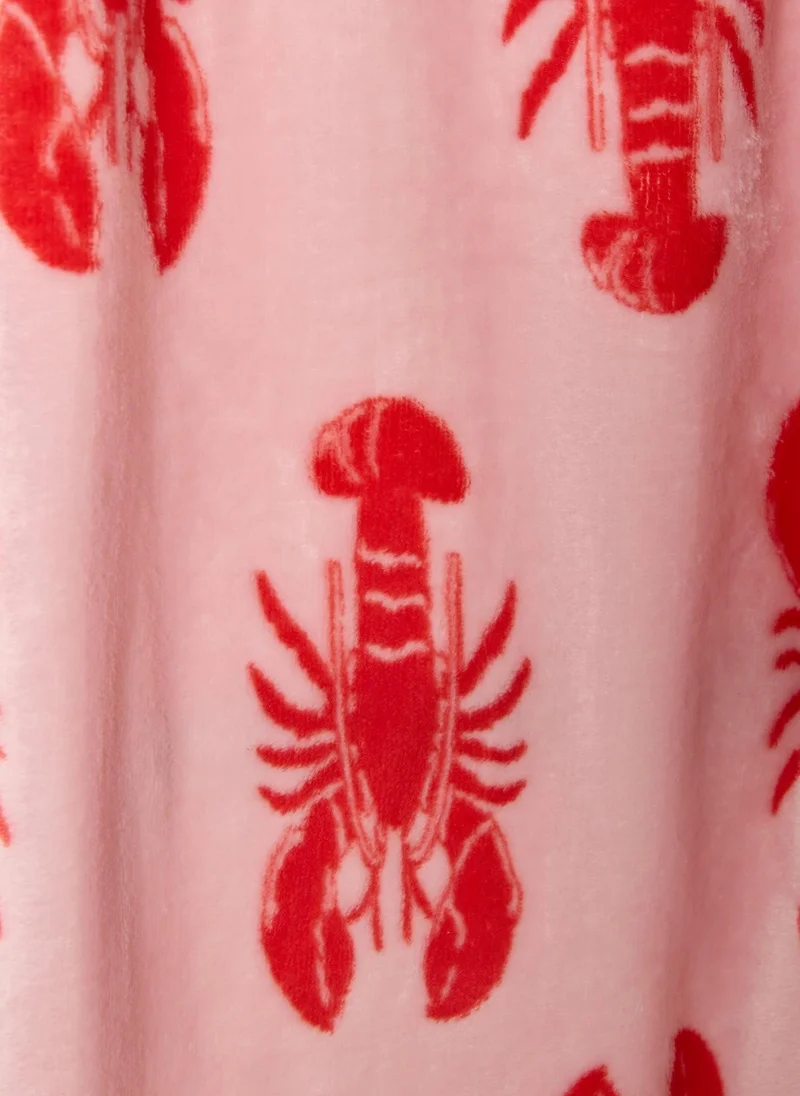 ماتلان Pink Lobster Throw