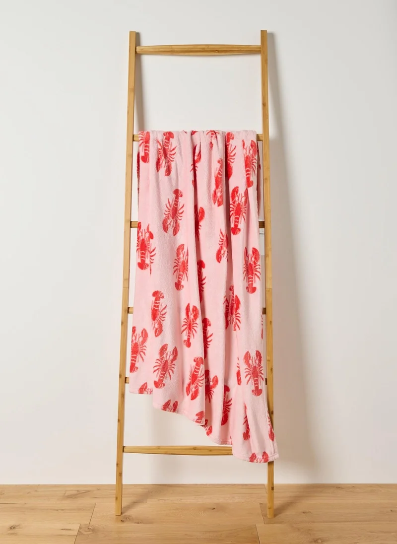 ماتلان Pink Lobster Throw