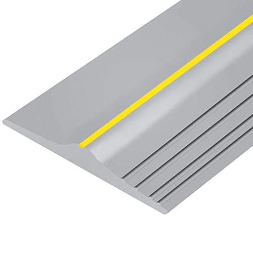 Papillon Garage Door Bottom Seal Strip, Weatherproof EPDM Rubber Threshold, Fits All Standard Doors, Easy for DIY Homeowners, No Adhesive (20Ft, Grey) - Image 1