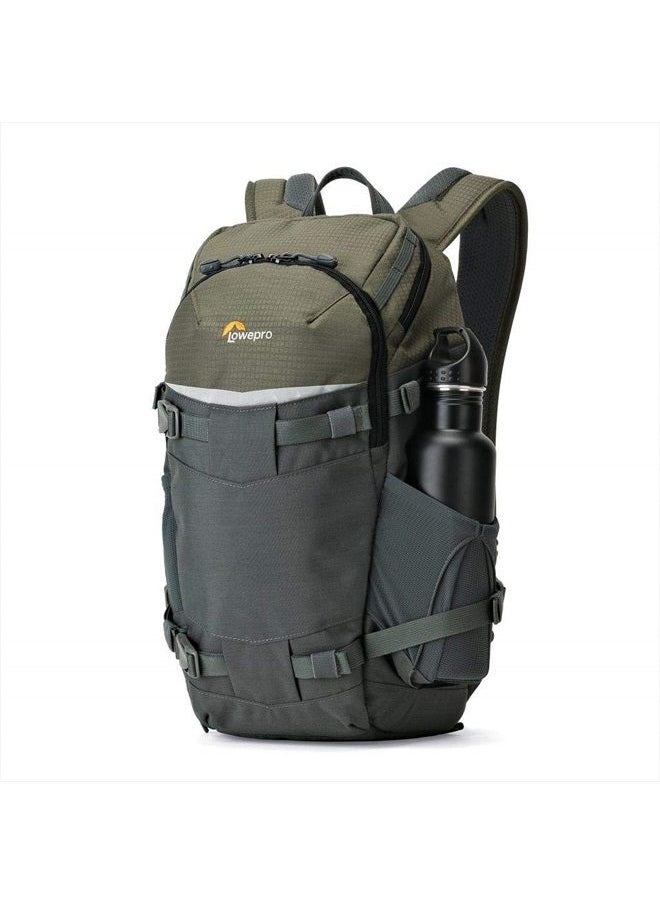 LP37014-PWW, Flipside Trek BP 250 AW Backpack for Camera with ActiveZone Suspension System, Tablet Compartment, Grey/Dark Green