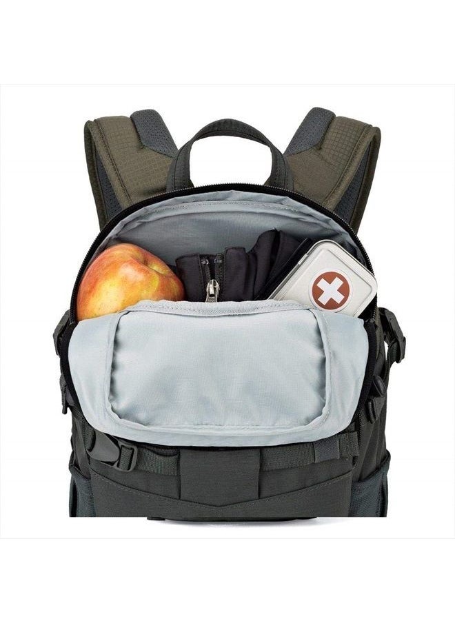 LP37014-PWW, Flipside Trek BP 250 AW Backpack for Camera with ActiveZone Suspension System, Tablet Compartment, Grey/Dark Green