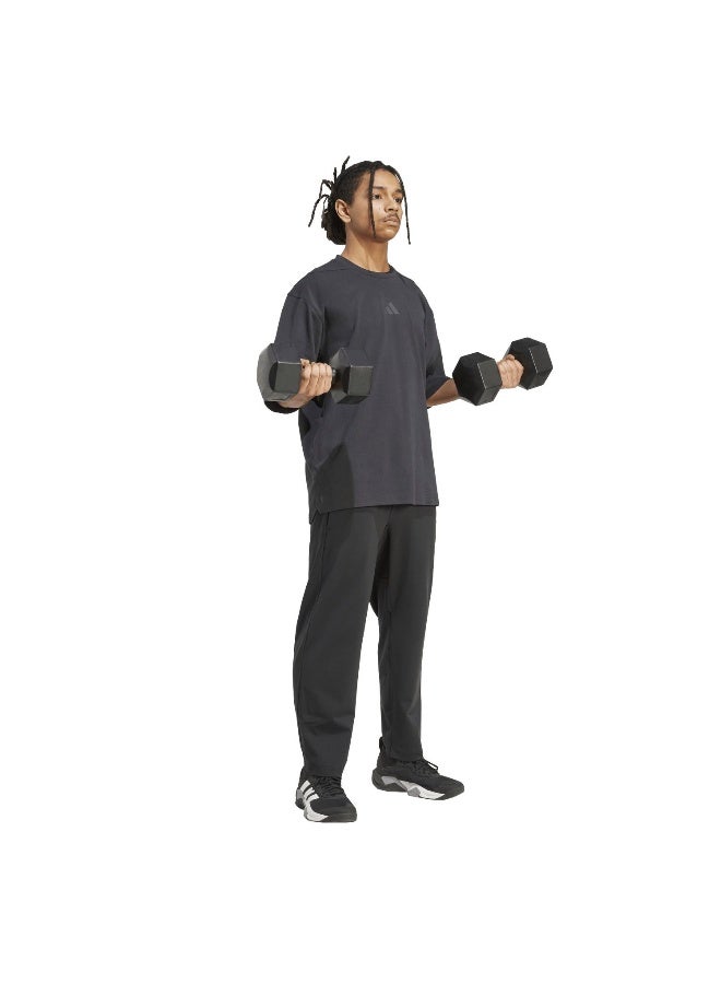 Adidas Adidas Oversize Tee Black T-Shirt (Short Sleeve) T-Shirts For Men - Image 4