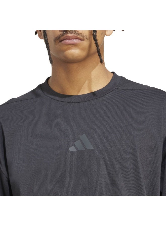 Adidas Adidas Oversize Tee Black T-Shirt (Short Sleeve) T-Shirts For Men - Image 5