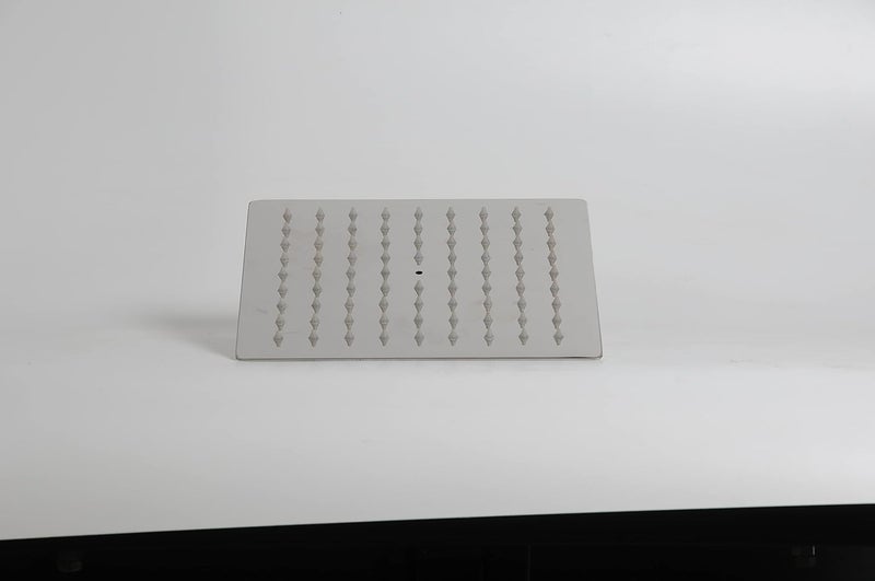Ultra-slim square rain shower Stainless Steel 6 inches 15cm overhead for bathroom Without shower arm Silver, Chrome Finish  - Image 2