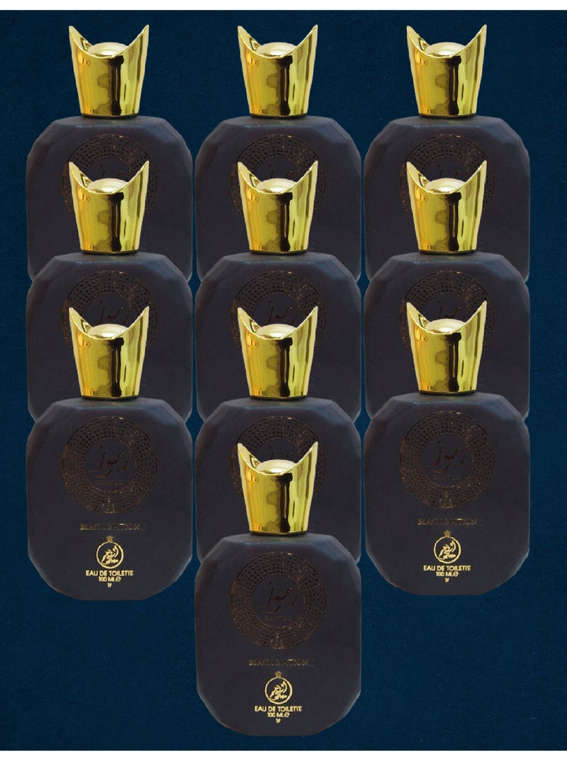 نجمة 10 قطع عطر رموز بلاك اديشن 100 مل EDT - Image 1