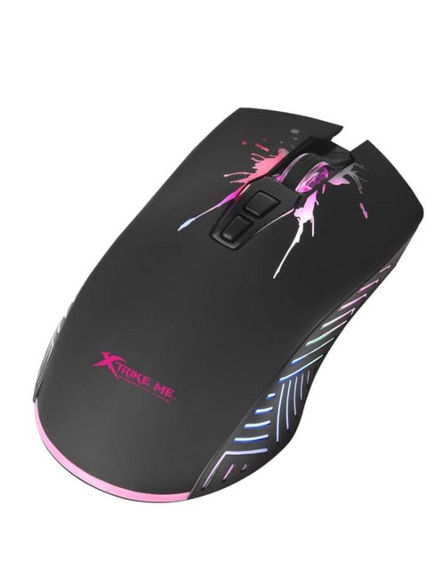 Xtrike me GM-215 Optical Gaming Mouse with DPI Adjustable (7200/4800/2400/1200) 7 Buttons, Backlit