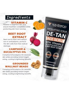 VOLAMENA WITH DEVICE Dtan Face Scrub Brightening & Revitalizing 100 Ml  - Image 4