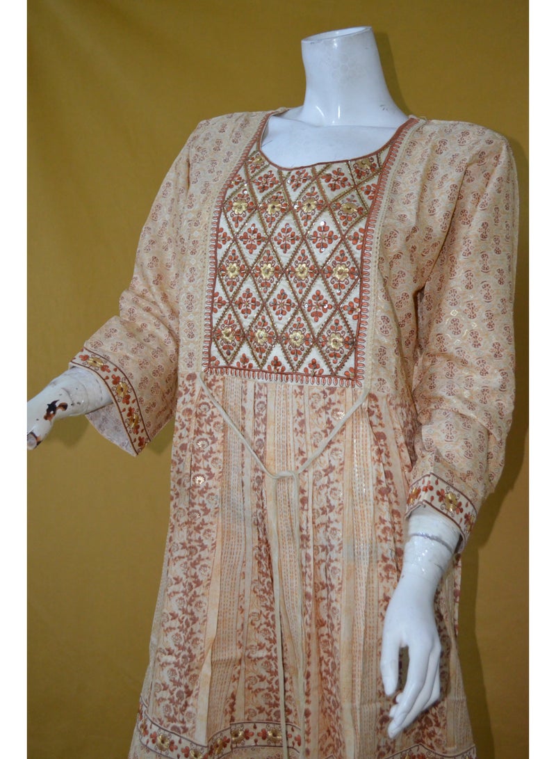 Zainah Elegant Women's Jalabiya – Modest Evening & Party Dress with Embroidery, Long Sleeves, and Adjustable Side Strips - Image 2