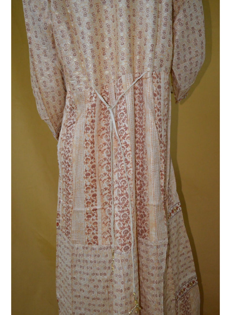 Zainah Elegant Women's Jalabiya – Modest Evening & Party Dress with Embroidery, Long Sleeves, and Adjustable Side Strips - Image 4