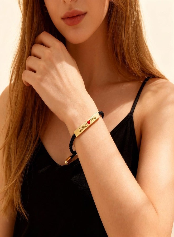 72ore Jesus Loves You Bracelets Jesus Bracelets for Women Christian Jewelry God Bracelet Faith Gifts - Image 5