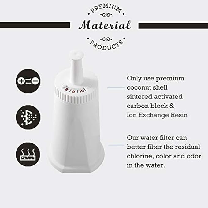 COFFILTRO. 4 Pack Replacement Water Filter Compatible With Breville Sage Claro Swiss For Oracle Barista Bambino Espresso Coffee Machine Part Bes008Wht0Nuc1 - Image 4