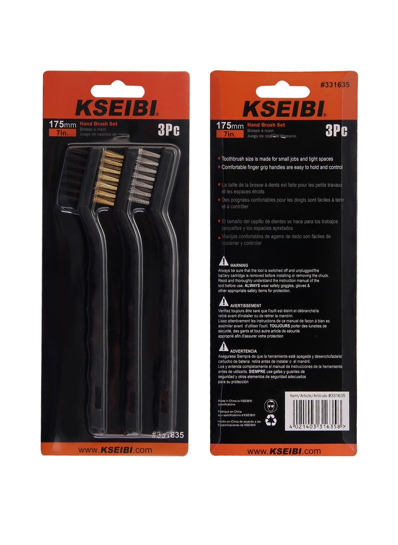 KSEIBI - Plastic Hand Brush Set - Durable and Lightweight Cleaning Brushes for Multi-Surface Applications in Homes and Workshops - Image 1