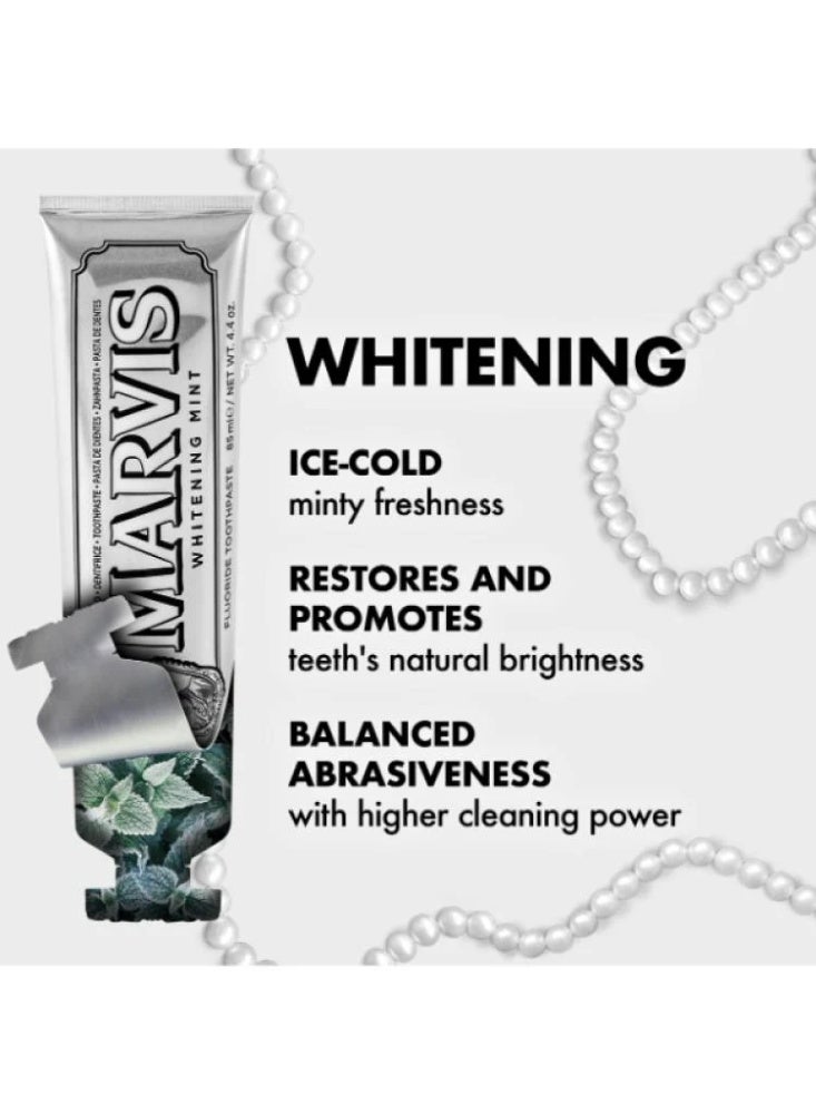Marvis A Charming Smile with a Luxurious Italian Touch: Marvis Whitening Mint Toothpaste - 85ml - Image 5