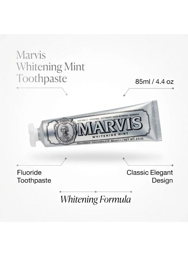 Marvis A Charming Smile with a Luxurious Italian Touch: Marvis Whitening Mint Toothpaste - 85ml - Image 3